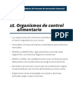 15 Organismos de Control Alimentario PDF