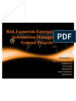 Risk Factors in Enterprise Wide Information Management Systems Projects