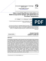 Vapor-Liquid Equilibrium Calculation of Multi-Components System With Estimation of Pre-Heat Temperature