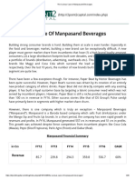 The Curious Case of Manpasand Beverages