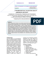 An Overview of Pharmaceutical Validation