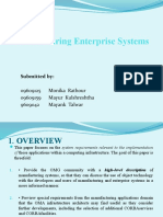 Manufacturing Enterprise Systems: Submitted by