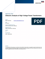 Dielectric Analysis of Power Transformers ENU