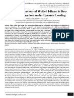 Structural Behaviour of Welded I-Beam To Box-Column Connections Under Dynamic Loading