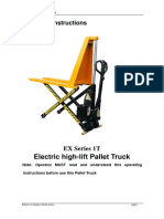 Electric High-Lift Pallet Truck Operation Instraction PDF