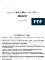 Simultaneous Heat and Mass Transfer: Adsorption