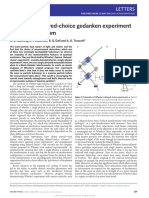 Wheeler's Delayed-Choice Gedanken Experiment With Single Atom