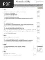 Personal Accountability Template