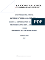 Auditoria Operativa Area de Almacen Ugel 1