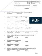 QA/QC Training: Doc No. M707-QMS-FRM-A-0004 Rev. No. 00 Rev. Date 07 JUL 2018