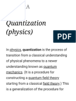 Quantization (Physics)