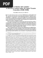 El Discurso Consevador de Juan Vicente Gonzalez PDF