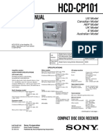 SM SONY HCD 101