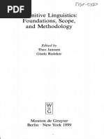 Cognitive Linguistics: Foundations, Scope, and Methodology: Theo Janssen Gisela Redeker