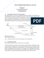 1.1 Determination of Reservoir Storage Capacity