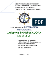 Caso Formulación Presupuesto Maestro Industria Pacificadora Ny Sac Enunciado 