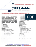 Syllogism Questions For IBPS PO Prelims 2017: - Visit