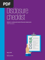 2018 Interim Disclosure Checklist