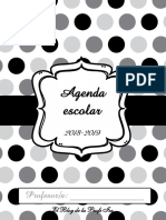 Agenda Escolar 2018/2019 - Blanco y Negro