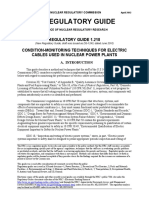 Conditiong Monitoring Techniques For Electric Cables Used in Nuclear Power Plants