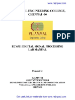 Ec 6511 Digital Signal Processing Lab Manual PDF