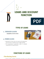 Loans and Discount Function