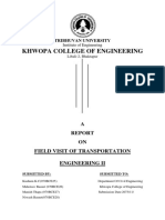 Transport Report of Field Visit