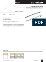 Screen Mountings: Mechanical Mounting System 65.0"