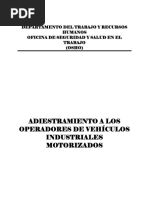 Adiestramiento para Operadores de Vehiculos Industriales