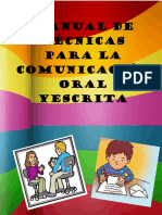 Manual de Tecnicas para La Comunicacion Oral y Escrita