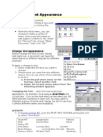 Text Appearance Word Tool