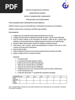 Práctica. Humidificación y Enfriamiento