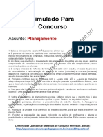 Simulado Planejamento PDF