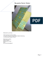 Reusable Fabric Folder: Materials To Purchase