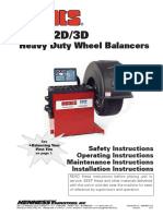 Heavy Duty Wheel Balancers: Safety Instructions Operating Instructions Maintenance Instructions Installation Instructions