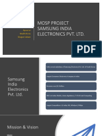 Mosp Project Samsung India Electronics Pvt. LTD