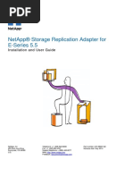 Netapp® Storage Replication Adapter For E-Series 5.5: Installation and User Guide