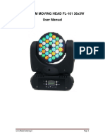 Led Beam Moving Head Fl-101 36X3W User Manual: WWW - Flash-Butrym - PL