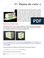 Tutorial 07 - Planos de Corte y Sección