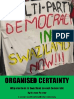 Organised Certainty Why Elections in Swaziland Are Not Democratic