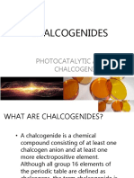 Chalcogenides: Photocatalytic Ability of Chalcogenides