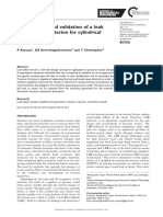 13.2015 Development and Validation of A Leak Before Break Criterion For Cylindrical Pressure Vessels