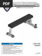 TuffStuff Evolution Flat Bench (CFB-305) Owner's Manual