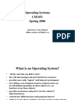 Operating Systems CSE451 Spring 2000: Instructor: Gary Kimura Slides Courtesy of Hank Levy