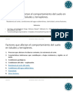 GV033 Factores Que Afectan El Comportamiento de Taludes y Terraplenes - Resistencia - Agua Subterranea - Sismicidad