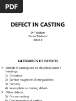 Defect in Casting