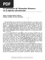 La Presencia de Monseñor Romero PDF