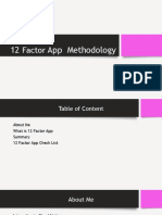 Factor: 12 App Methodology