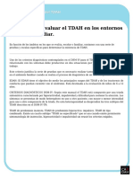 Evaluación en TDA-H