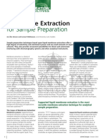 Membrane Extraction: For Sample Preparation